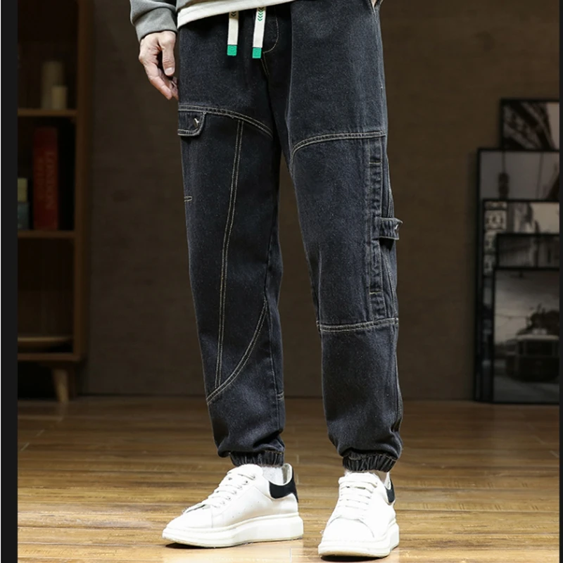 Winter Clothes Shop - M-8XL Jeans pria musim gugur dan