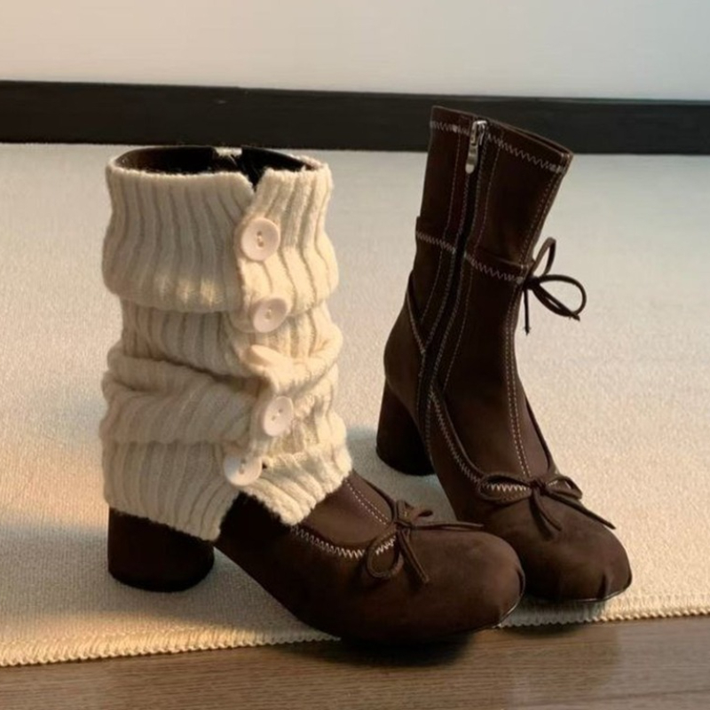 Winter Clothing For Woman - Sepatu Boots Wanita Hak Tinggi Model