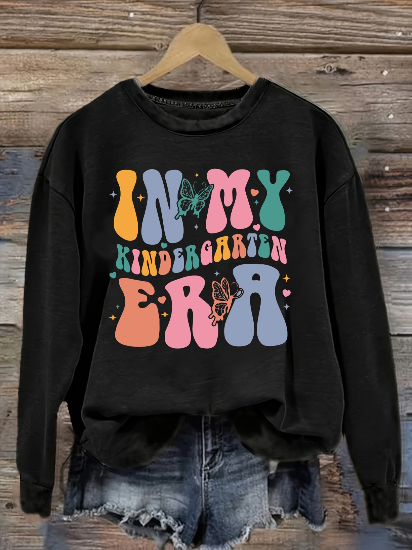 Winter Clothing Kindergarten - Kaos Wanita Lengan Panjang Kasual dengan
