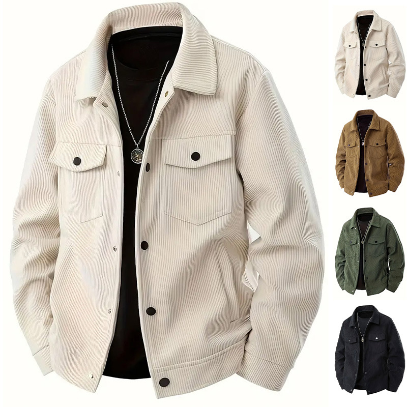 Winter Clothes Shop - Jaket pria berbahan corduroy untuk musim