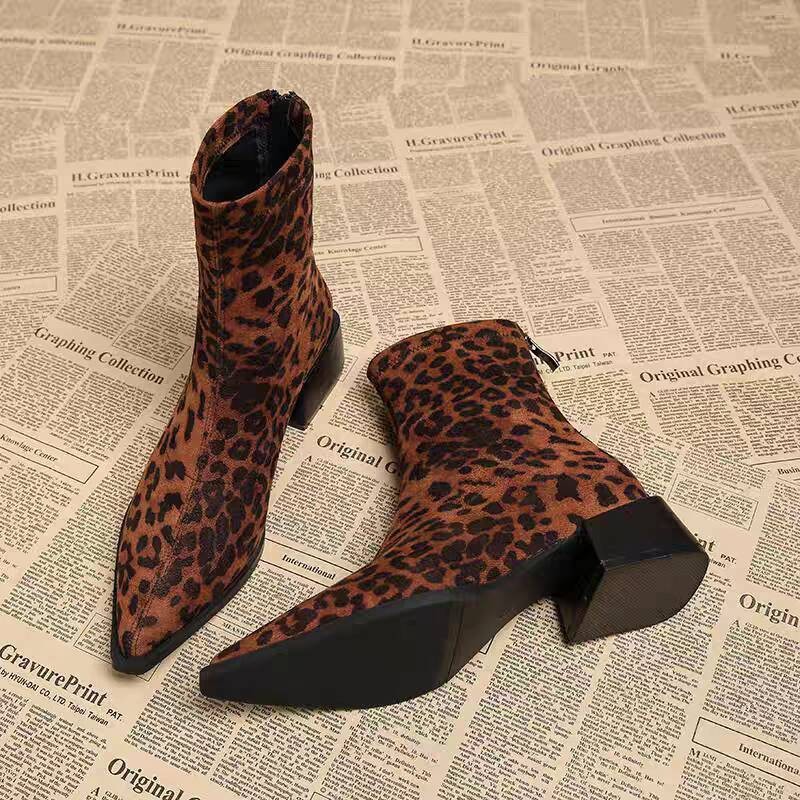 Winter Clothing For Woman - Sepatu Bot Wanita Hak Rendah Modern,