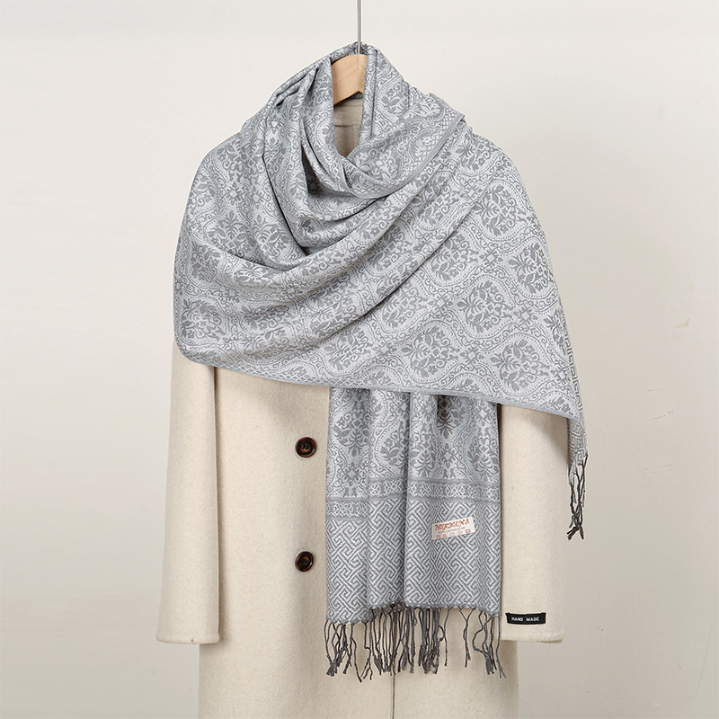 Cashmere Scarf Wrap - 2024 mewah syal kasmir tebal wanita