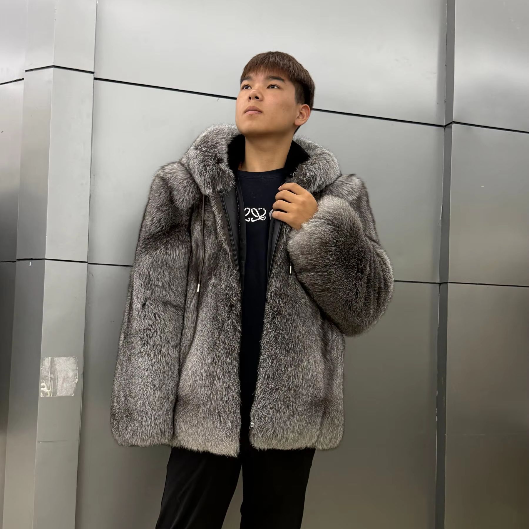Winter Clothes Shop - Jaket Pria Mewah Berbahan Bulu Rubah