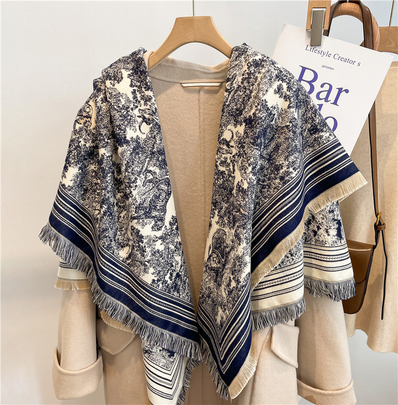 Cashmere Scarf Wrap - Syal mewah wanita paduan kasmir Bufanda