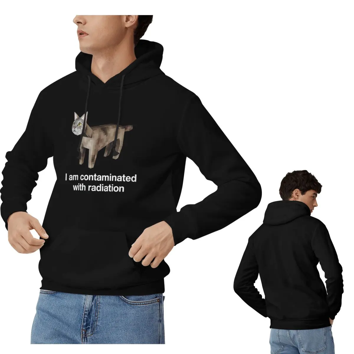 Hoodie Meme Lucu Radiasi Kucin - Winter Clothing Meme ulasan dan harga