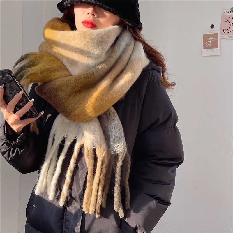 Syal Hangat Tebal Musim Dingin - Cashmere Scarf Wrap ulasan dan harga