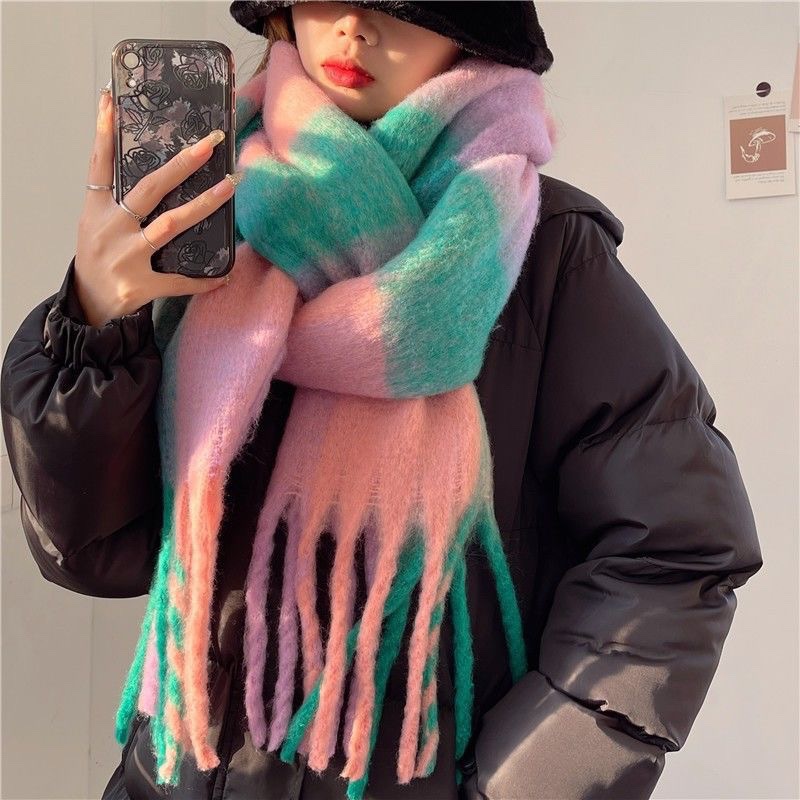 Syal Hangat Tebal Musim Dingin - Cashmere Scarf Wrap ulasan dan harga