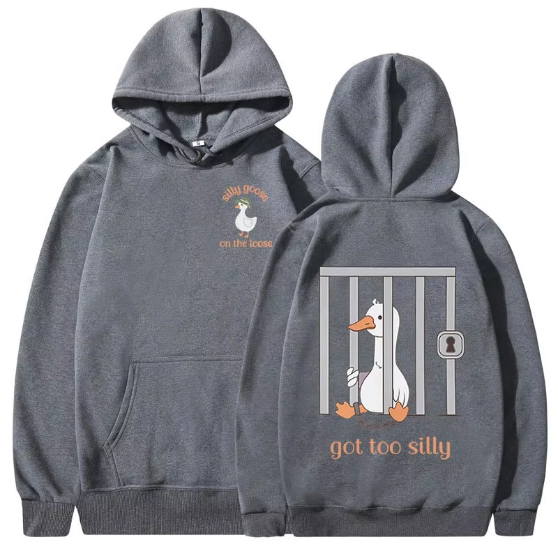 Hoodie Silly Goose, Sweatshirt - Winter Clothing Meme ulasan dan harga