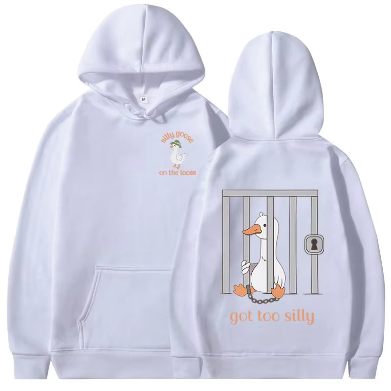 Hoodie Silly Goose, Sweatshirt - Winter Clothing Meme ulasan dan harga