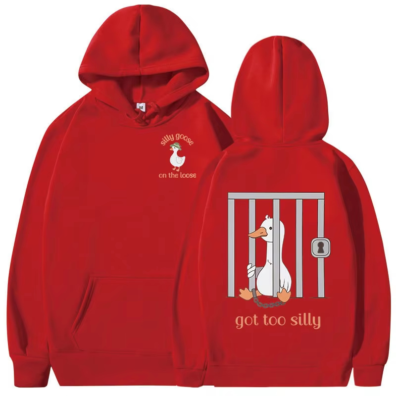 Hoodie Silly Goose, Sweatshirt - Winter Clothing Meme ulasan dan harga
