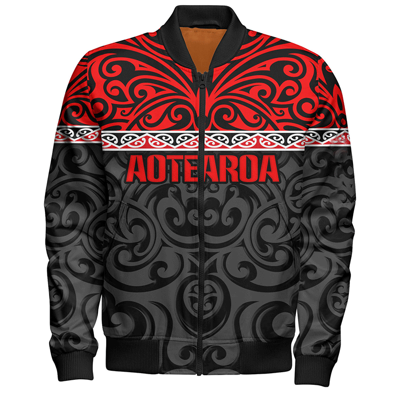 Jaket motif tato Maori bendera - Winter Clothing New Zealand ulasan dan harga