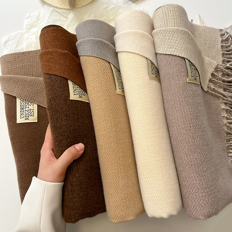 Syal Kasmir Solid Hangat Desai - Cashmere Scarf Wrap ulasan dan harga