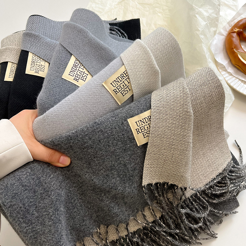 Syal Kasmir Solid Hangat Desai - Cashmere Scarf Wrap ulasan dan harga