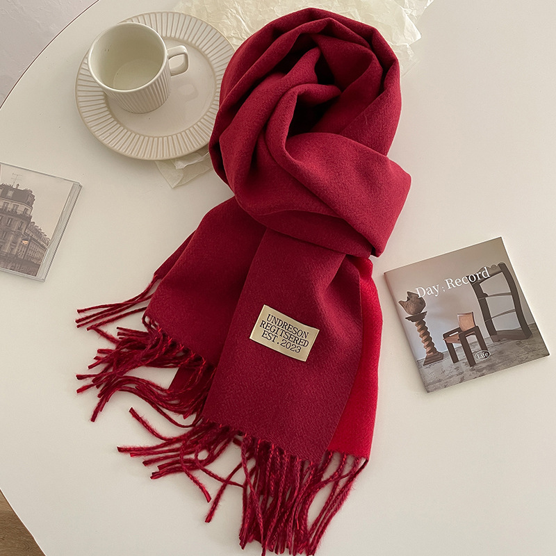 Syal Kasmir Solid Hangat Desai - Cashmere Scarf Wrap ulasan dan harga