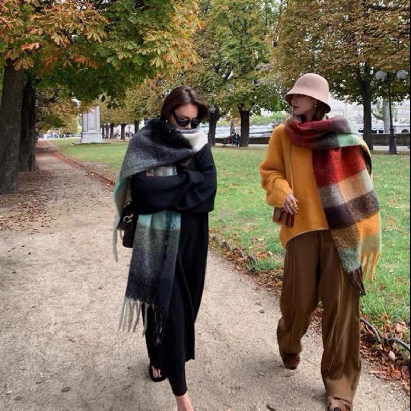 Syal hangat tebal musim dingin - Cashmere Scarf Wrap ulasan dan harga