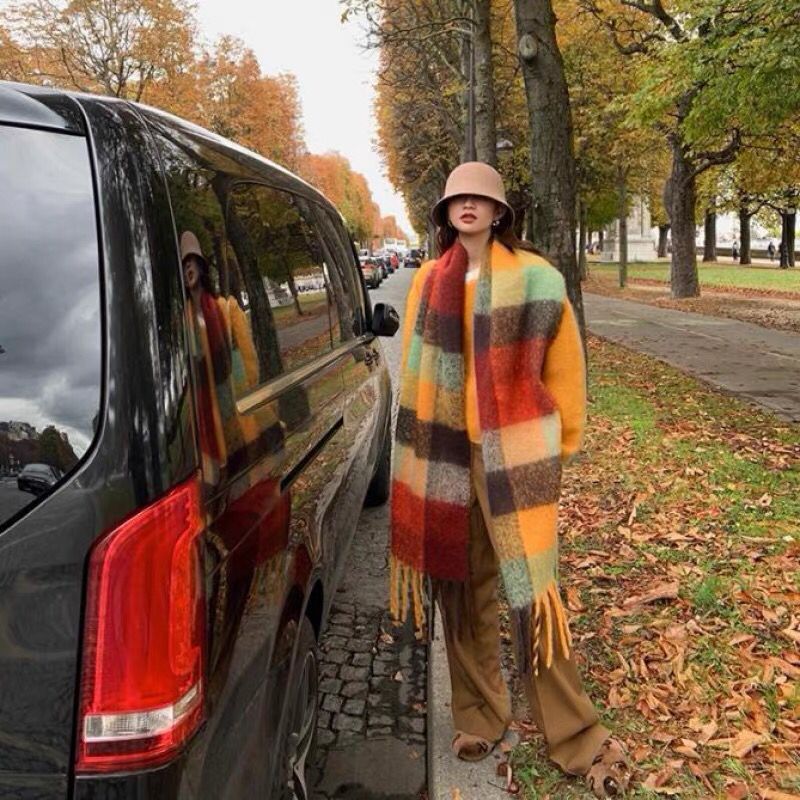 Syal hangat tebal musim dingin - Cashmere Scarf Wrap ulasan dan harga