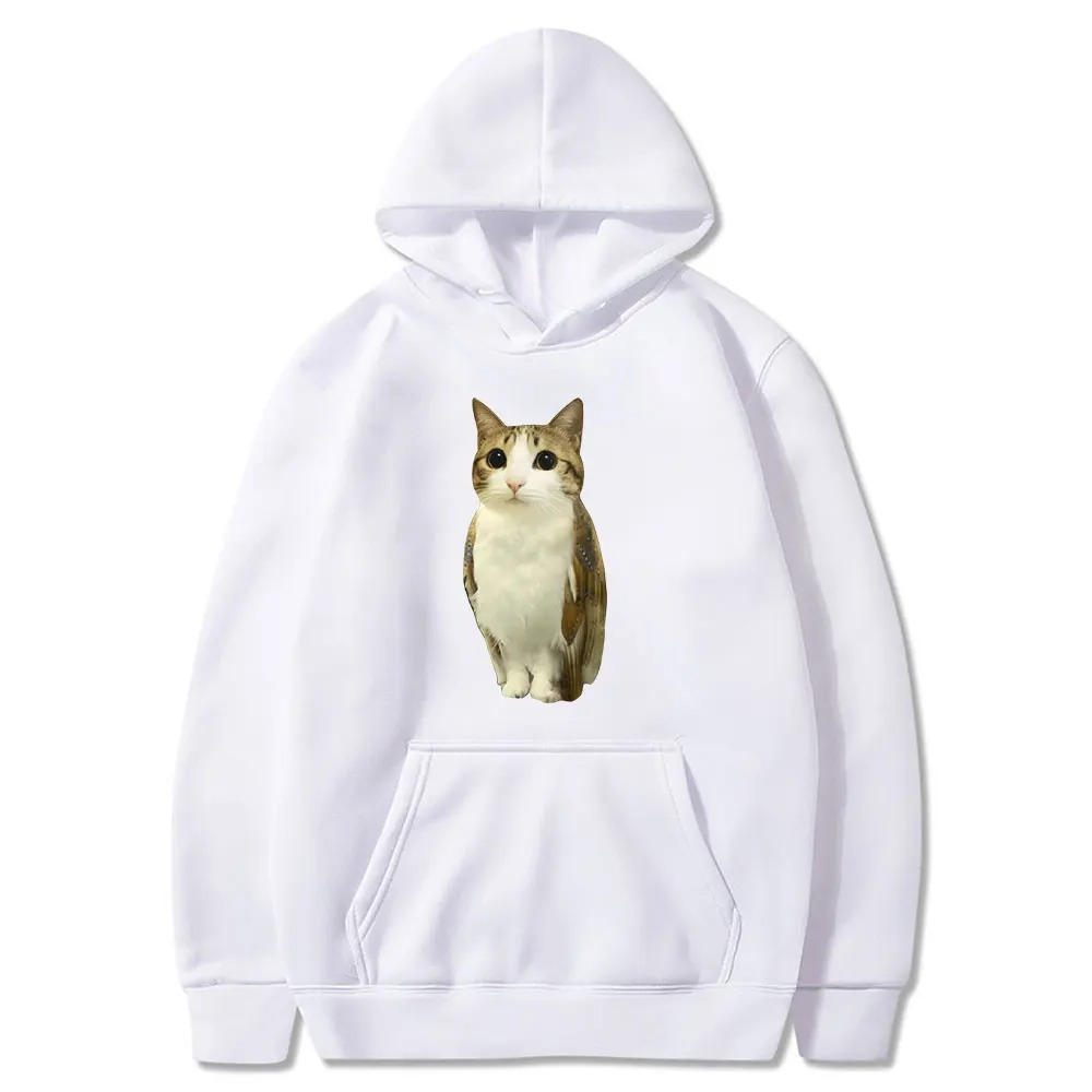 Hoodie Grafis Cat Owl Funny Me - Winter Clothing Meme ulasan dan harga