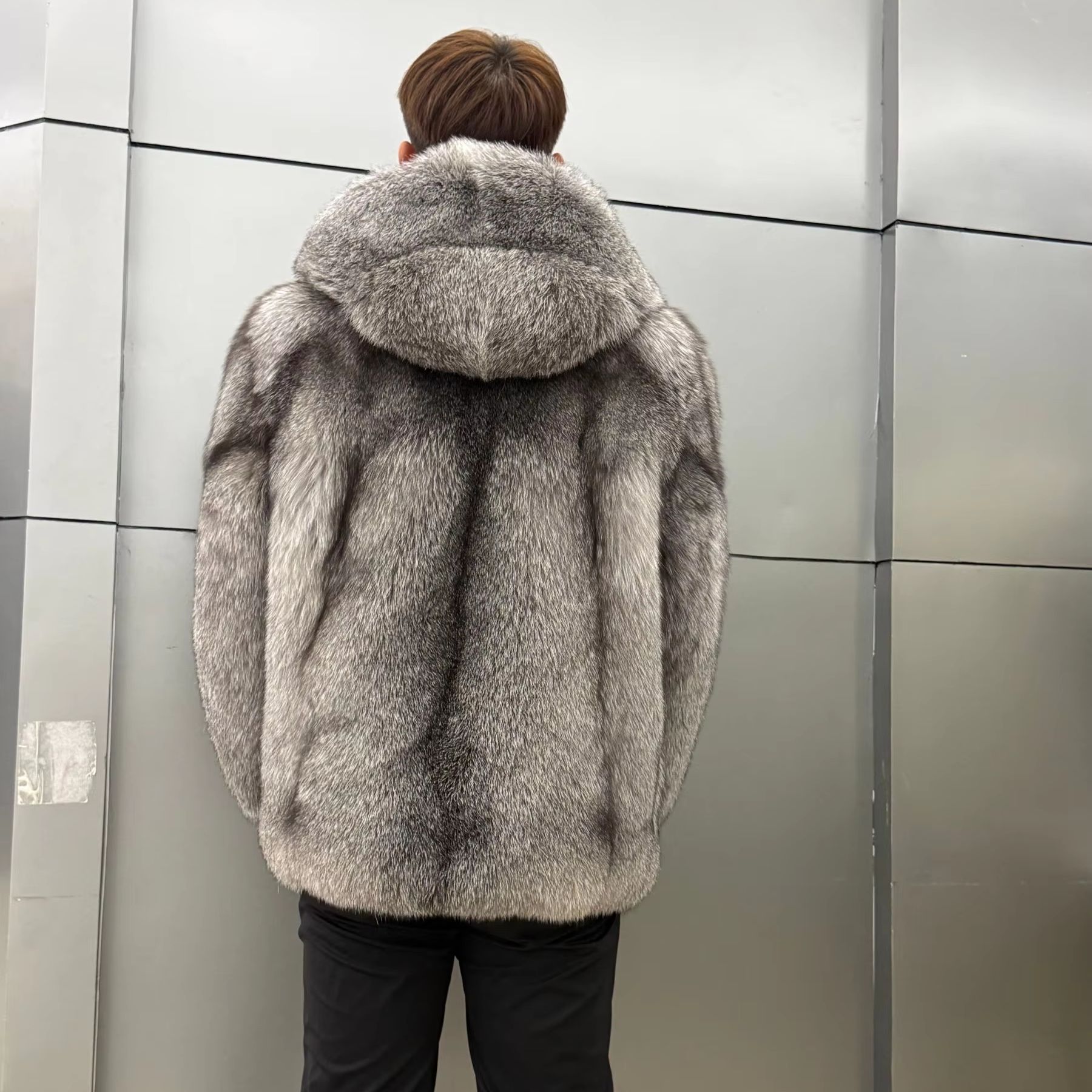 Jaket Pria Mewah Berbahan Bulu - Winter Clothes Shop ulasan dan harga