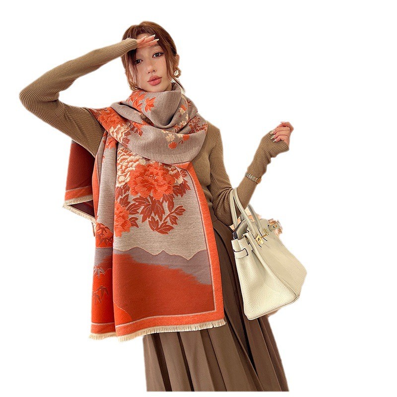 Syal Selendang Kasmir Hangat B - Cashmere Scarf Wrap ulasan dan harga