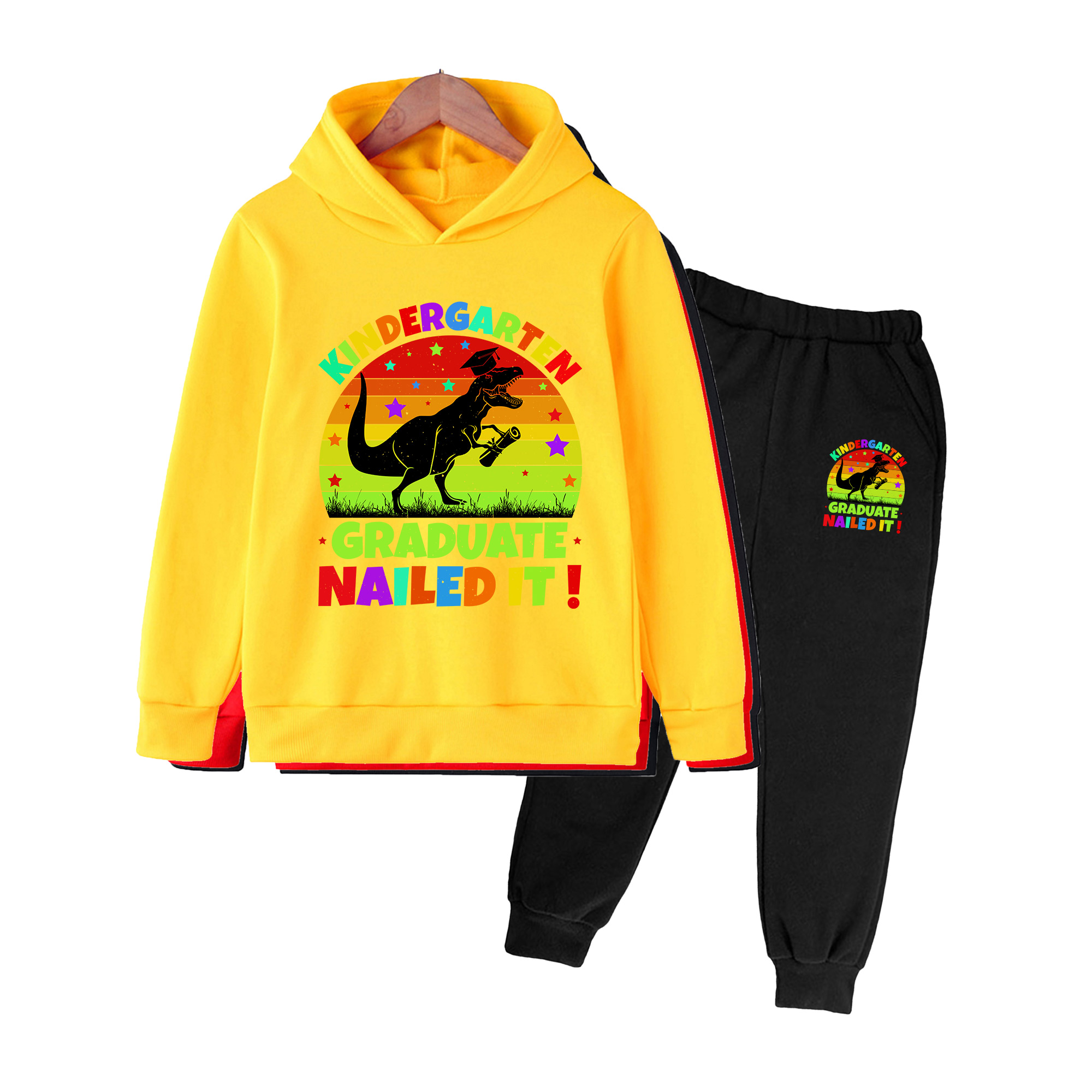 Setelan Hoodie & Celana Motif  - Winter Clothing Kindergarten ulasan dan harga