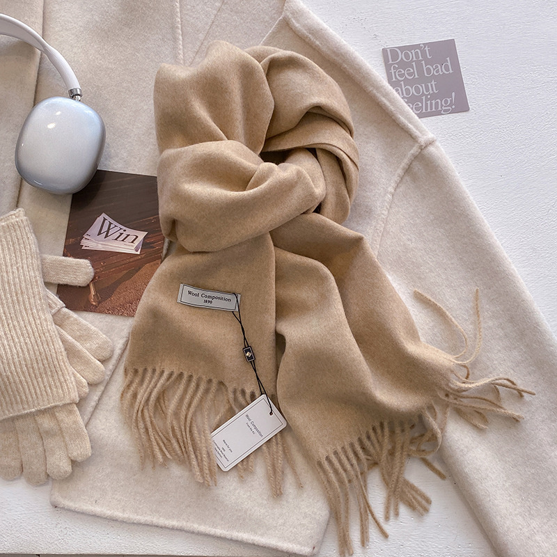 Syal wol untuk wanita, syal ke - Cashmere Scarf Wrap ulasan dan harga
