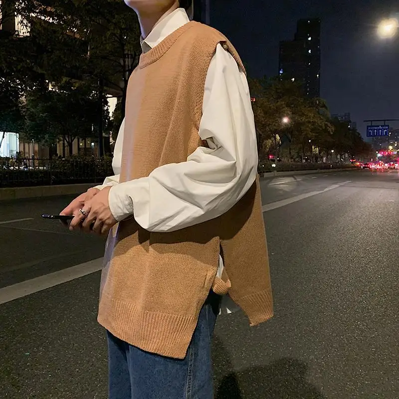 Jaket belah untuk pria, rompi  - Winter Clothes Shop ulasan dan harga